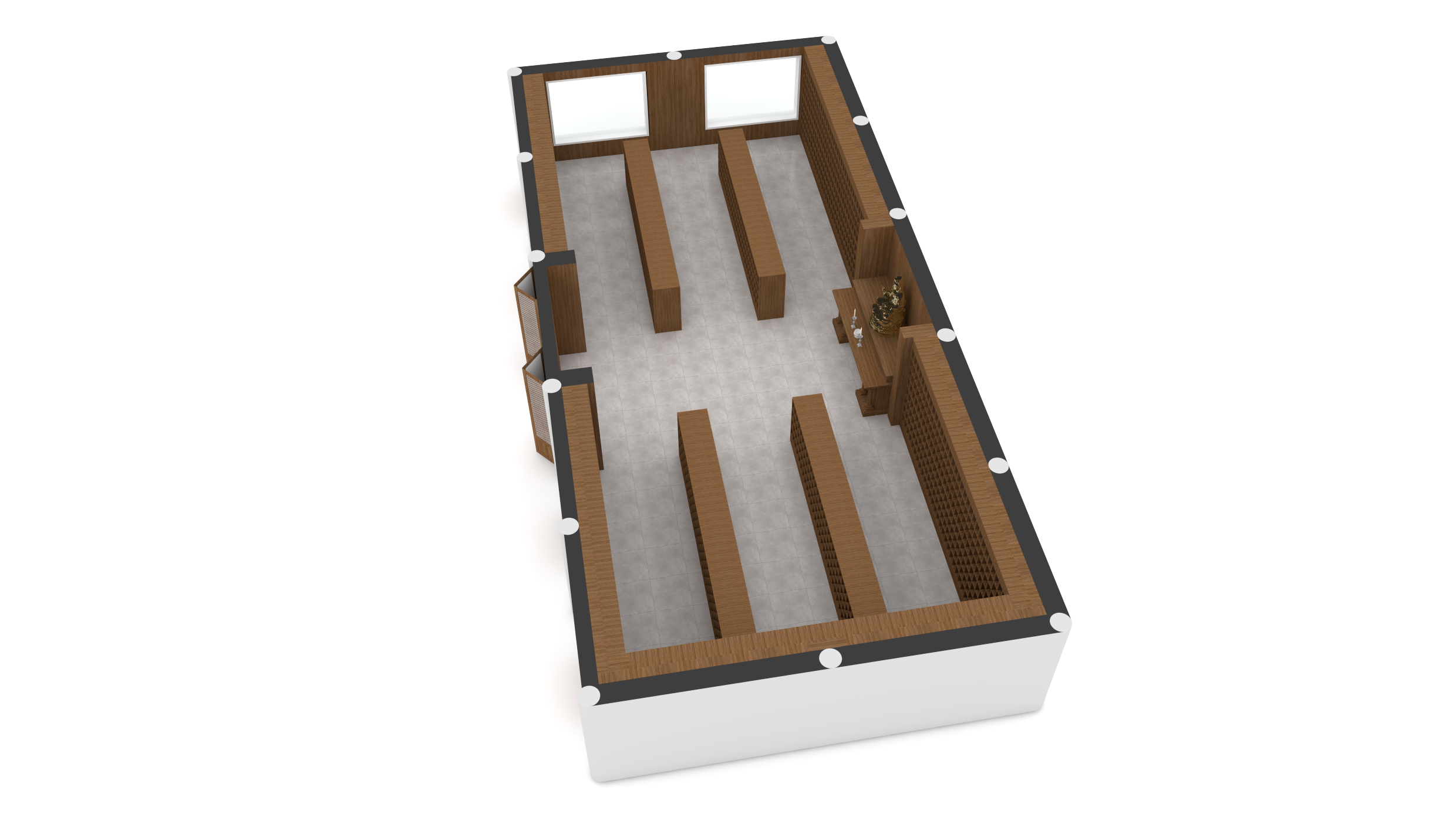 지장보살 윤회당 3d 이미지